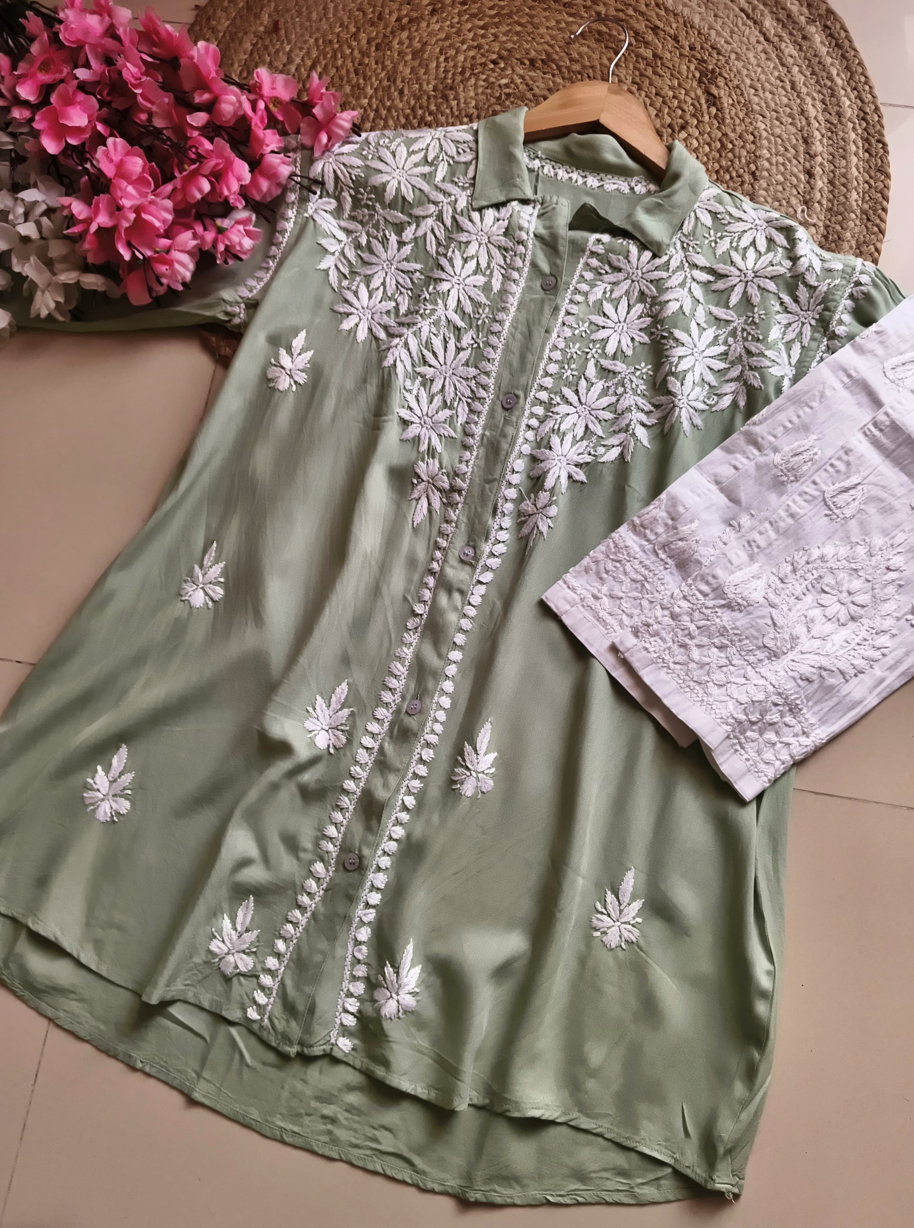 Latest Rayon Chikankari Shirt