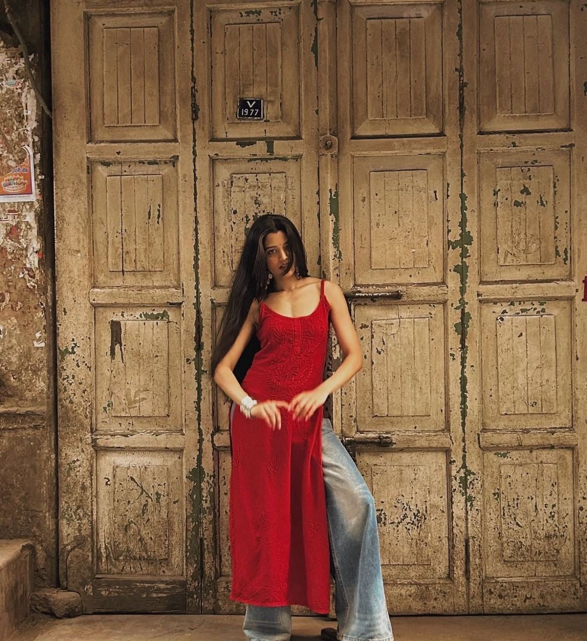 beautiful rayon noodle strap kurta adjustable strap
