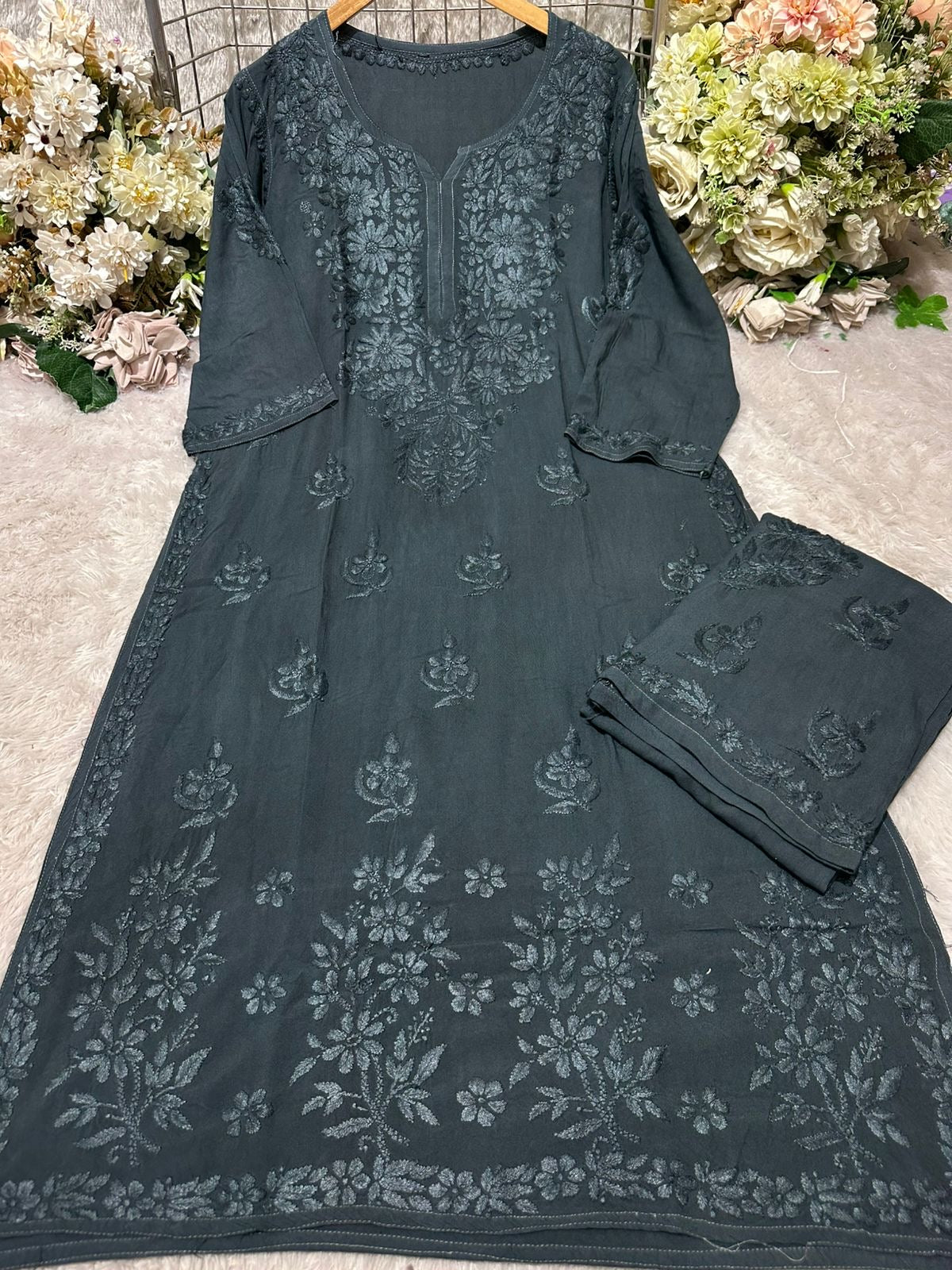 Iddat Lightweight Soft Rayon Kurti plazzo
