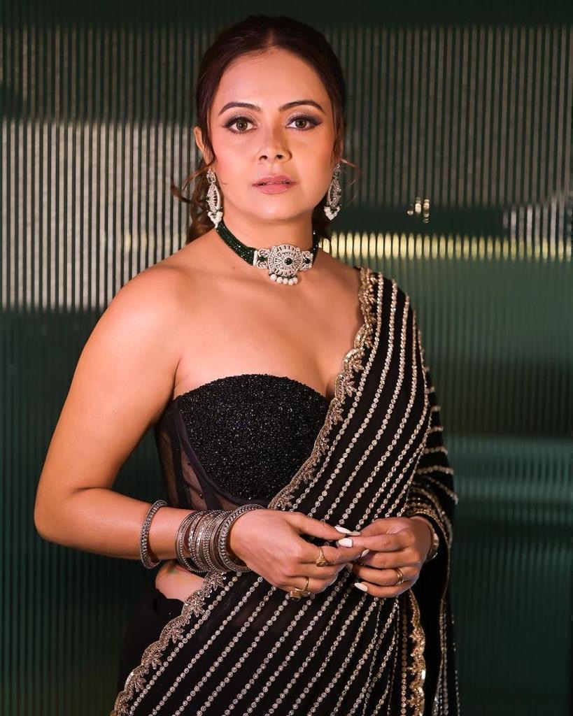 Debolina Edition Black Classic Saree