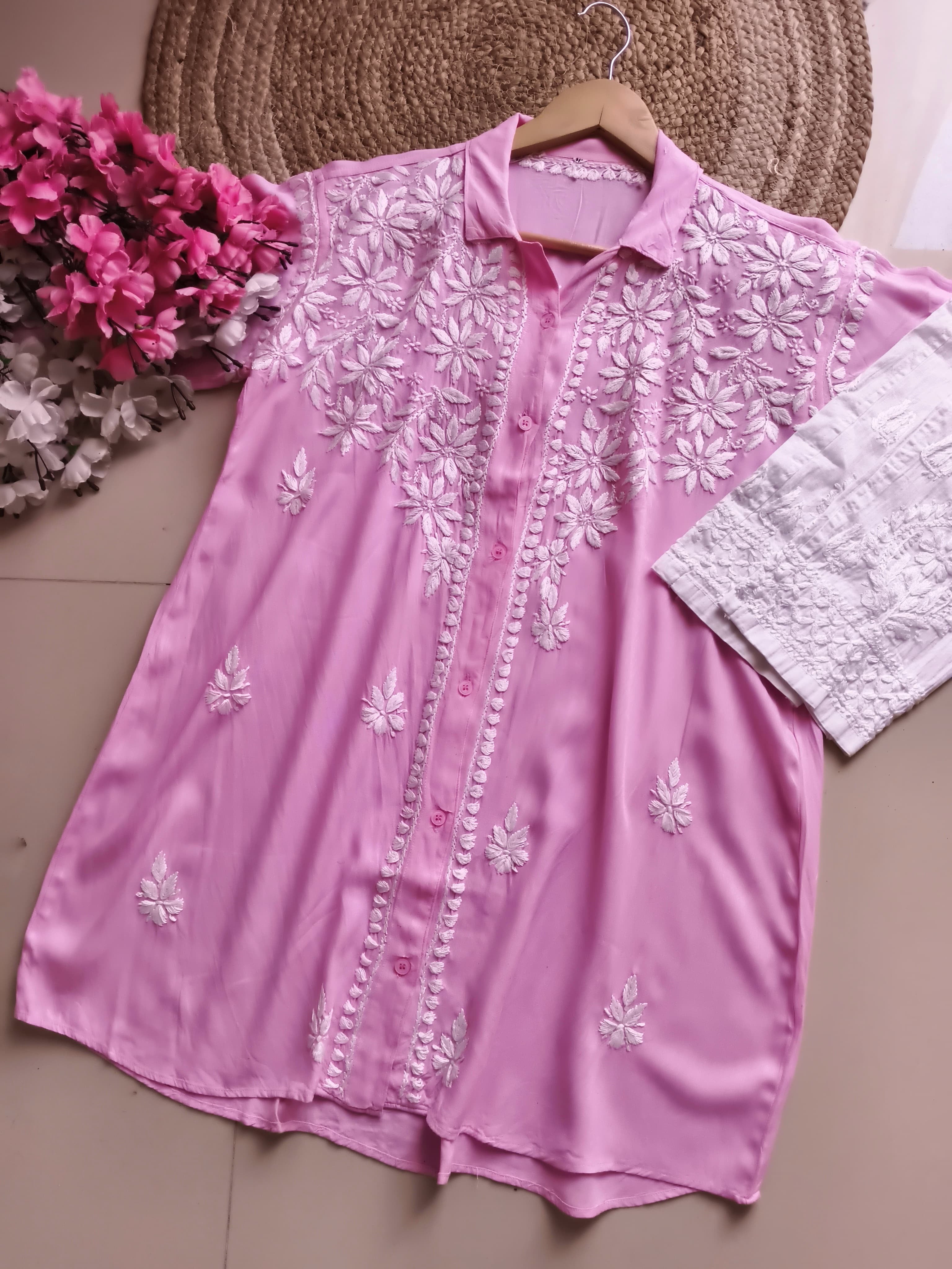 Latest Rayon Chikankari Shirt
