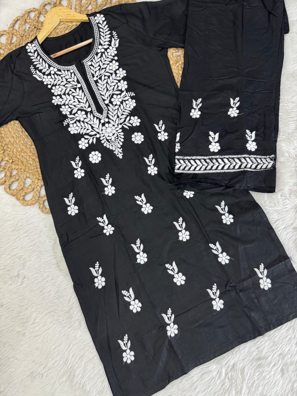 Lucknowi Computer Rayon 2pc Set