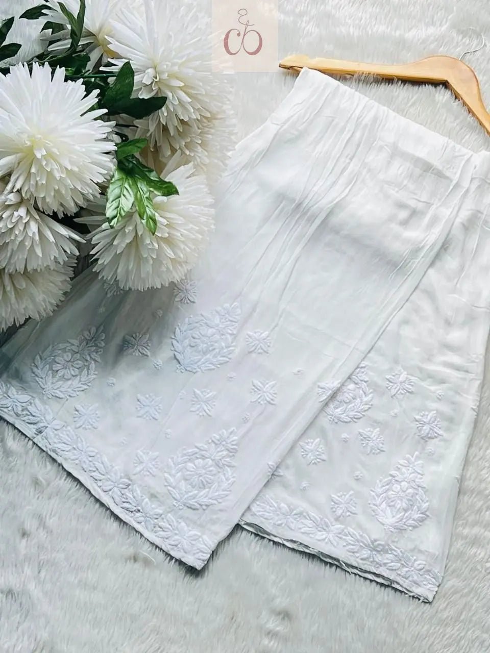3D luxe viscose Kurti - chikankariofficial