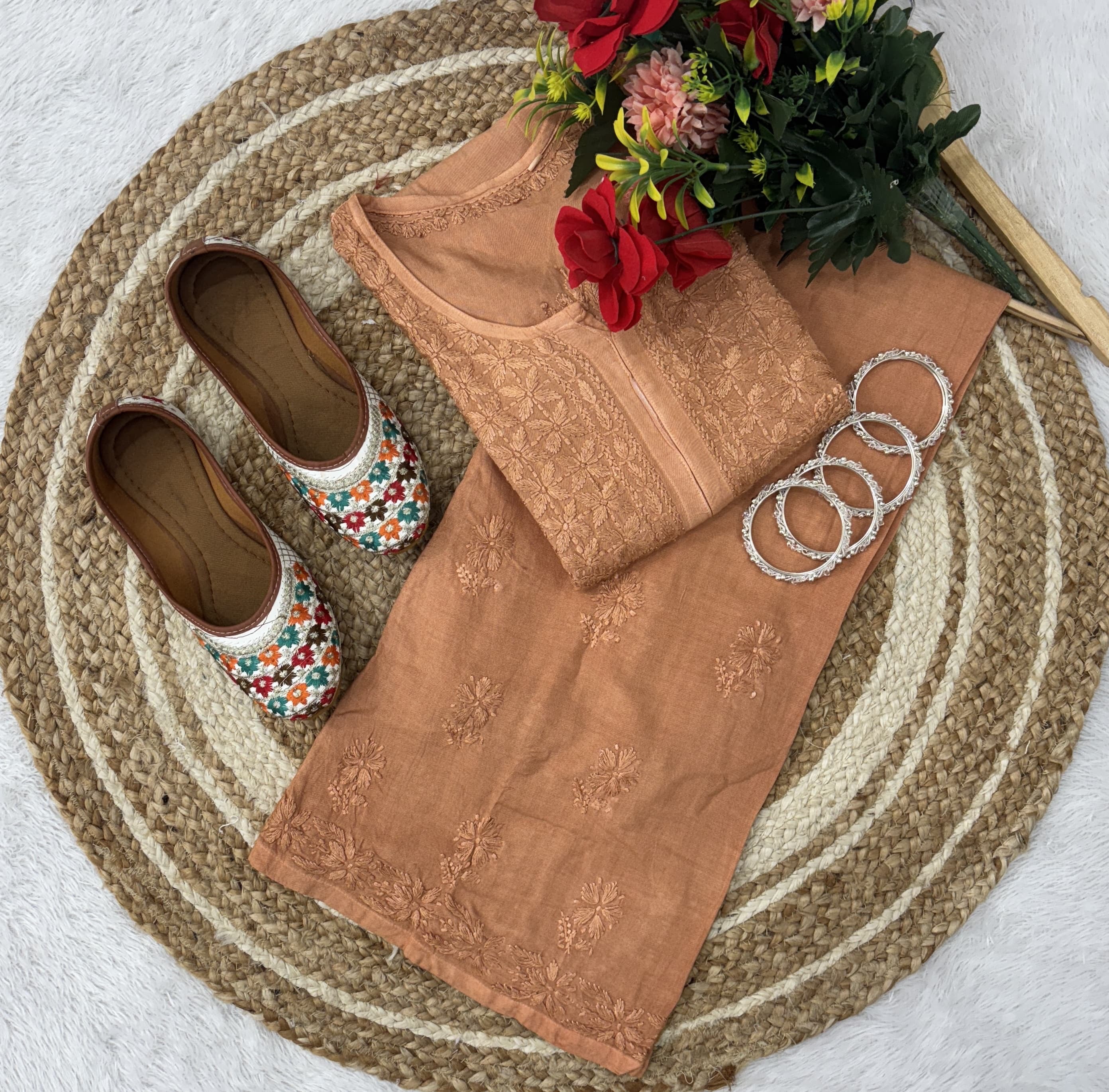 Handwork Single Shade Rayon Combo