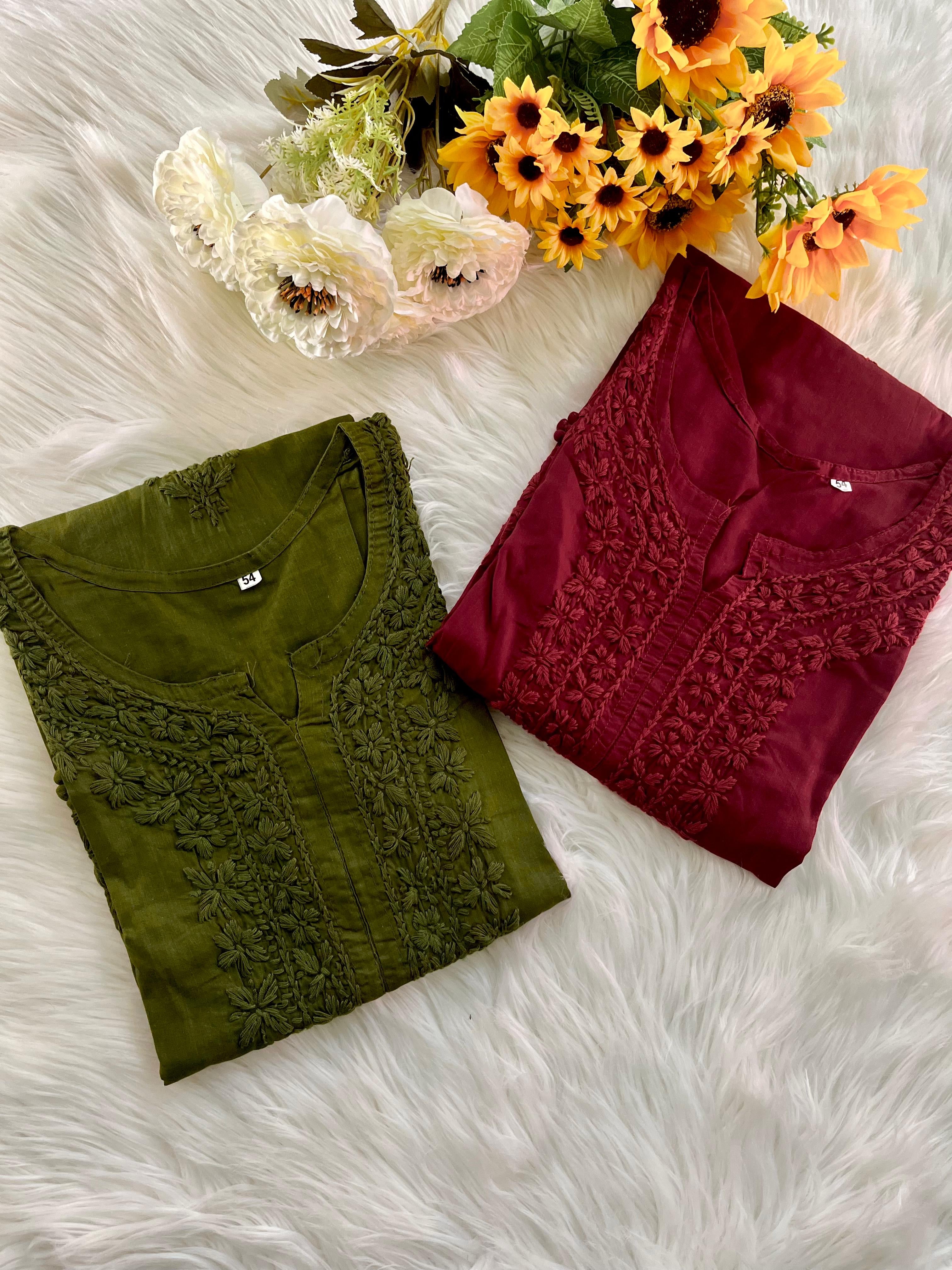 Grace Buy1Get1 Plus sizes Cotton kurtis