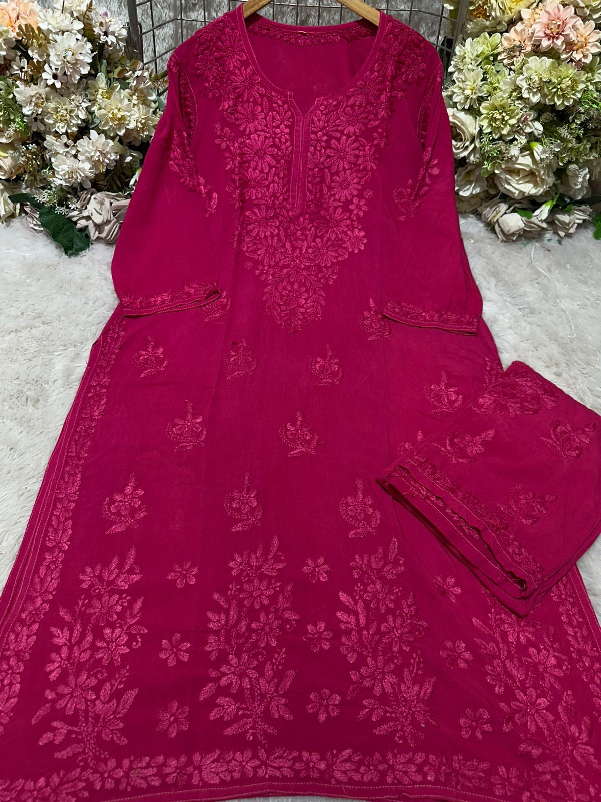 Iddat Lightweight Soft Rayon Kurti plazzo