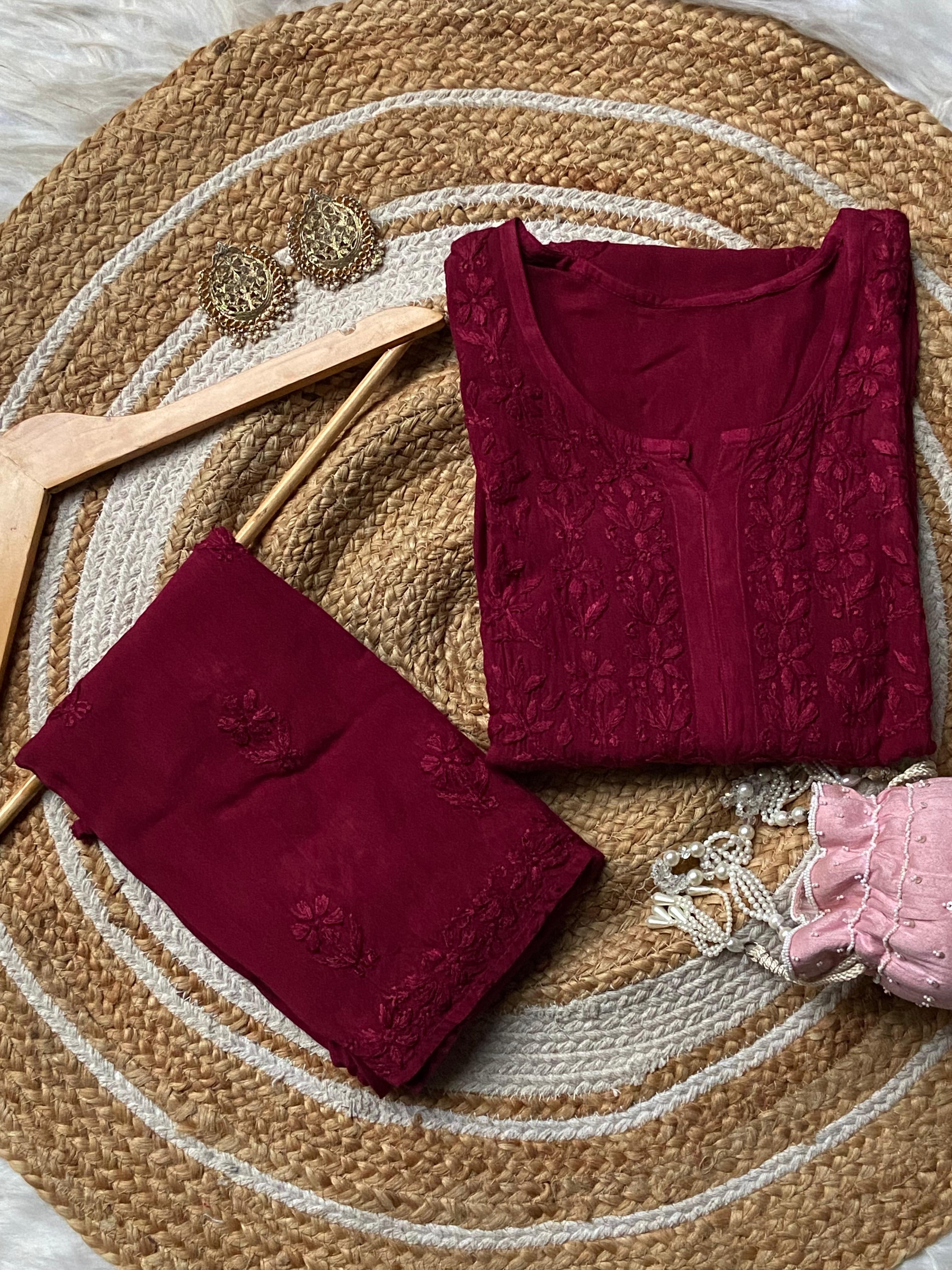 Anaya Heavy Daman Rayon Plazzo Set