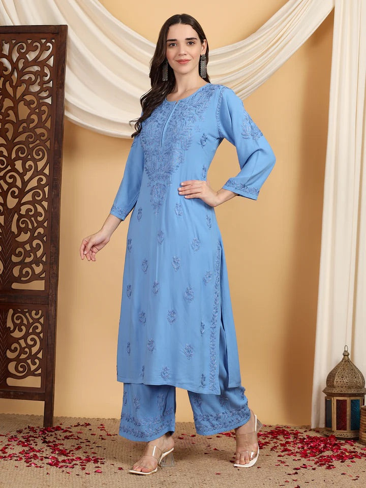Rangrez Soft Chikanhandwork Combo