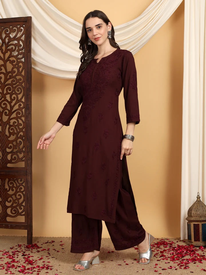 Rangrez Soft Chikanhandwork Combo