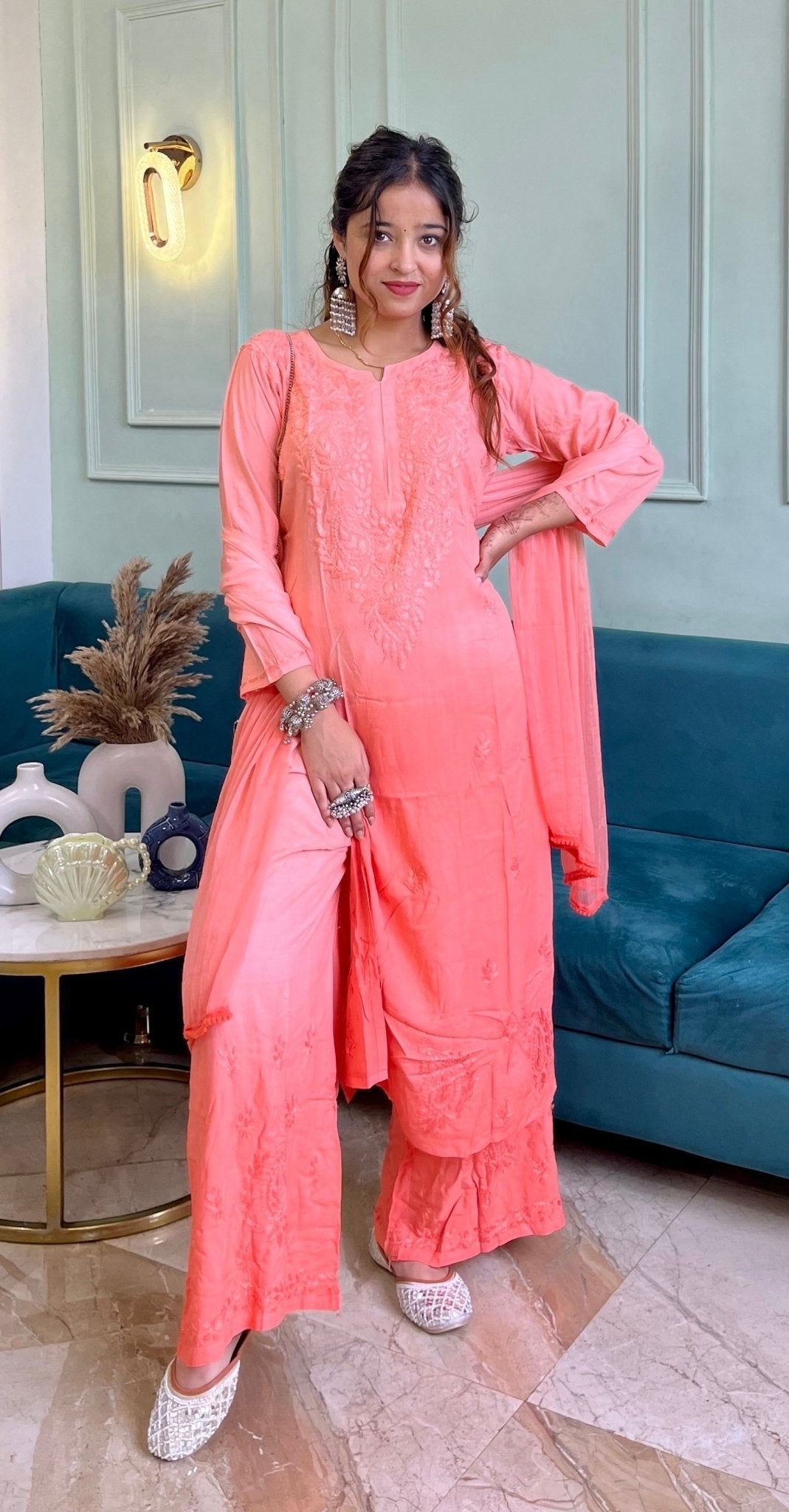 Rangrez Handcrafted Soft Rayon 3pc Ombre Set