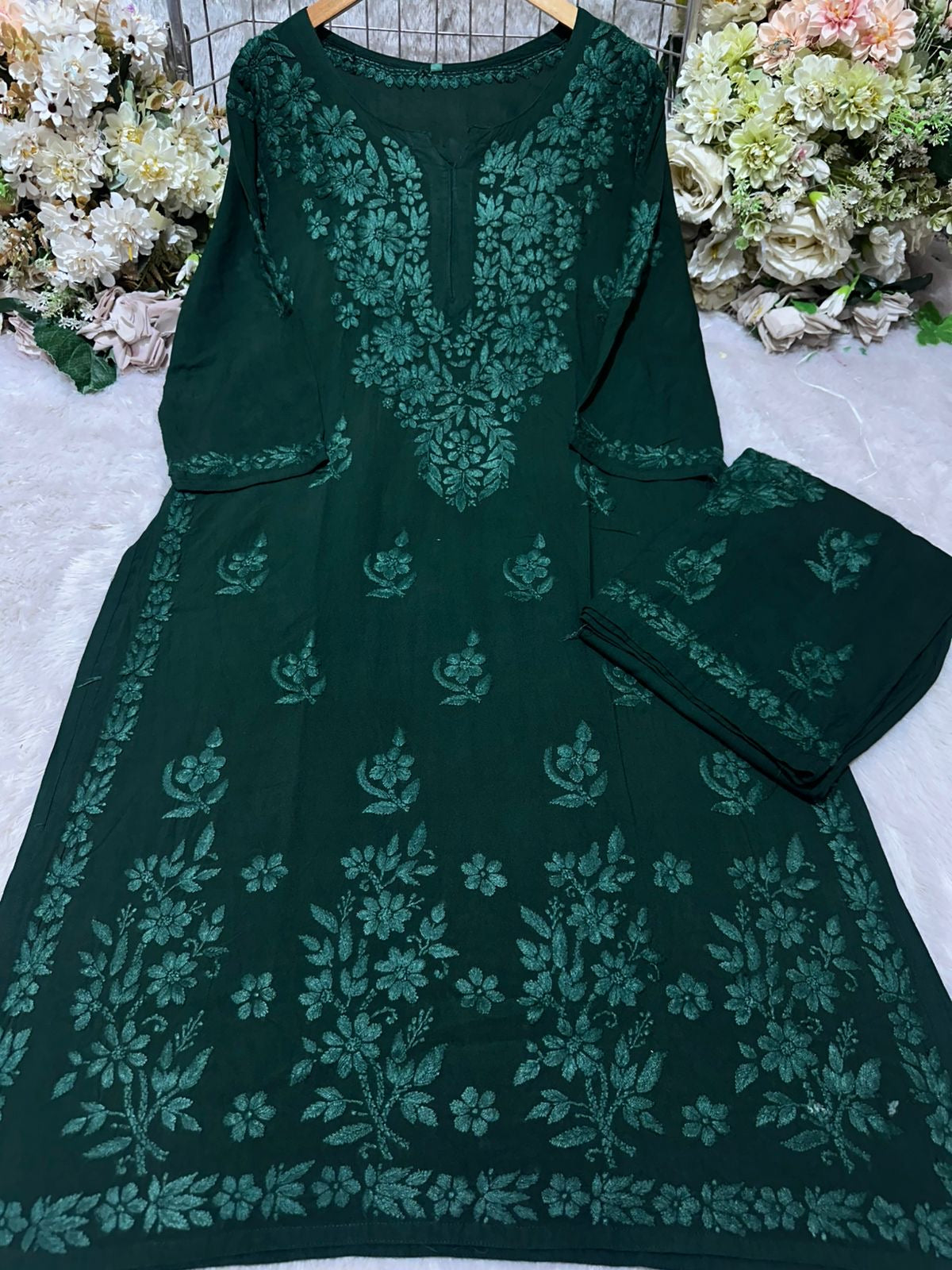 Iddat Lightweight Soft Rayon Kurti plazzo