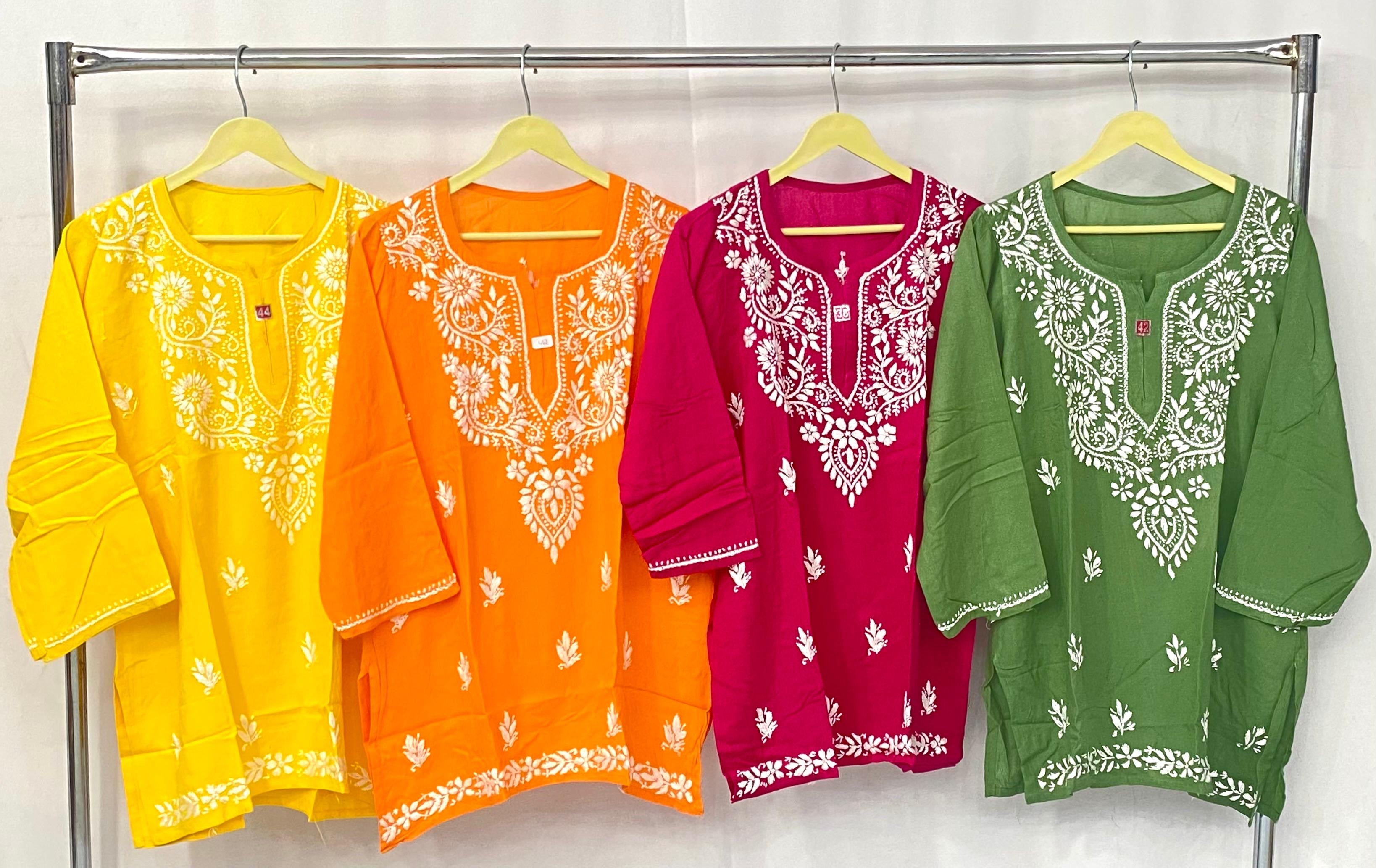Rayon Short Top fine embroidered