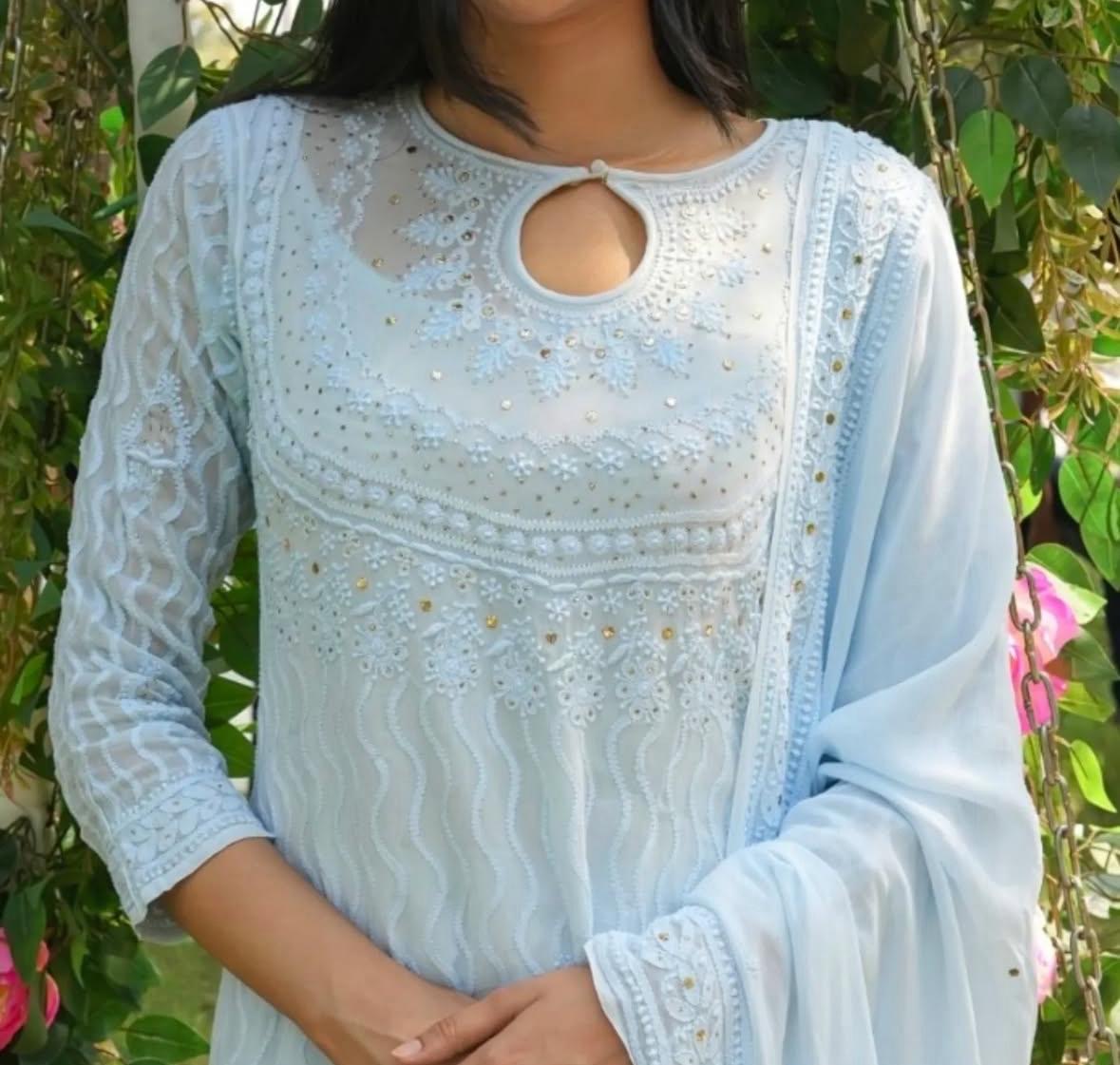 Hania Viscose Lining Kurta with Handworked Pant