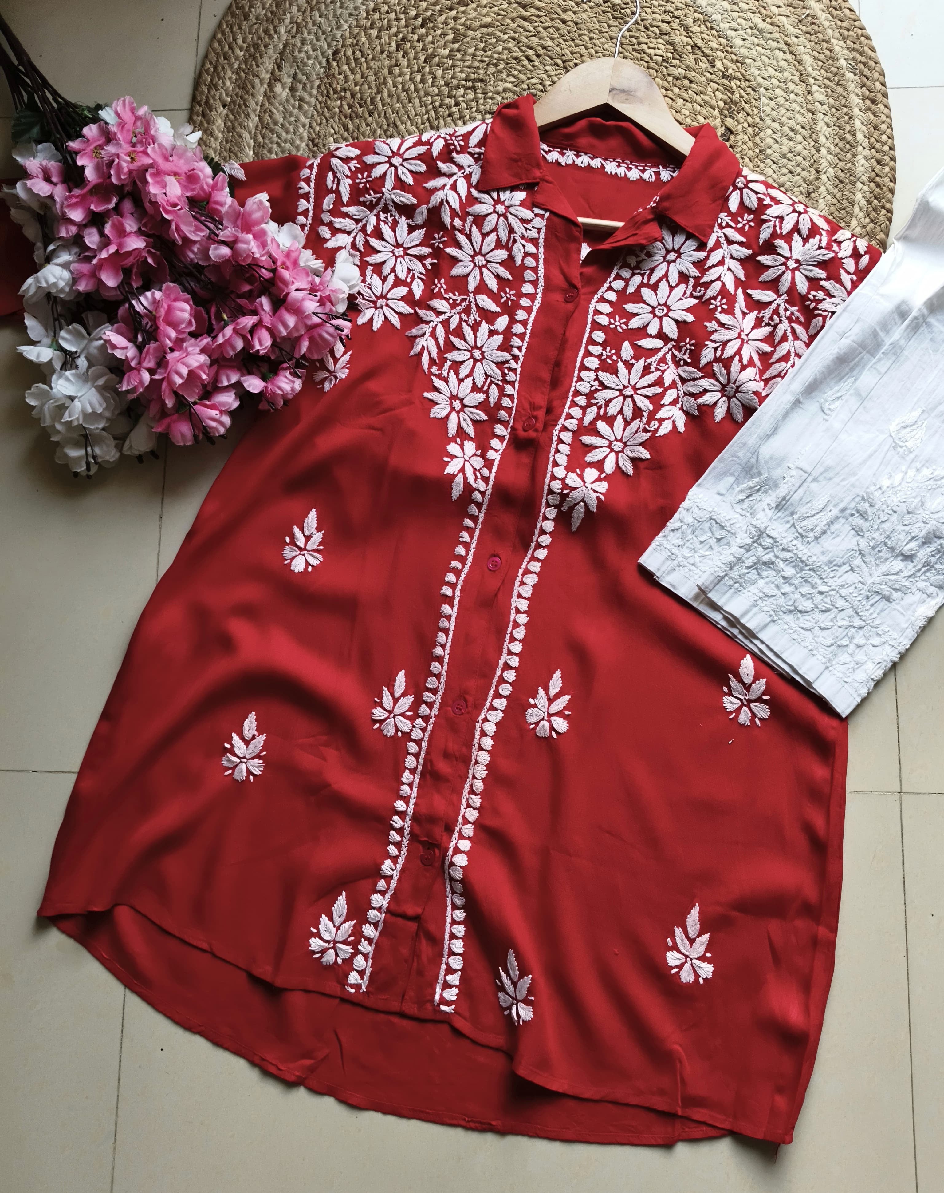 Latest Rayon Chikankari Shirt