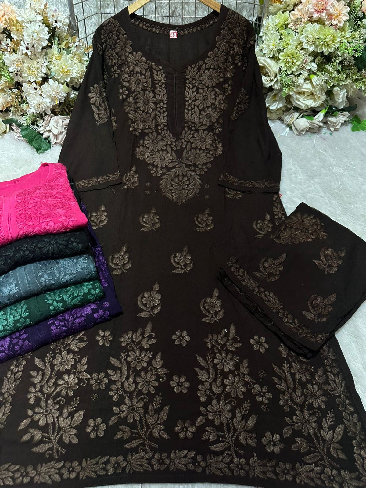 Iddat Lightweight Soft Rayon Kurti plazzo