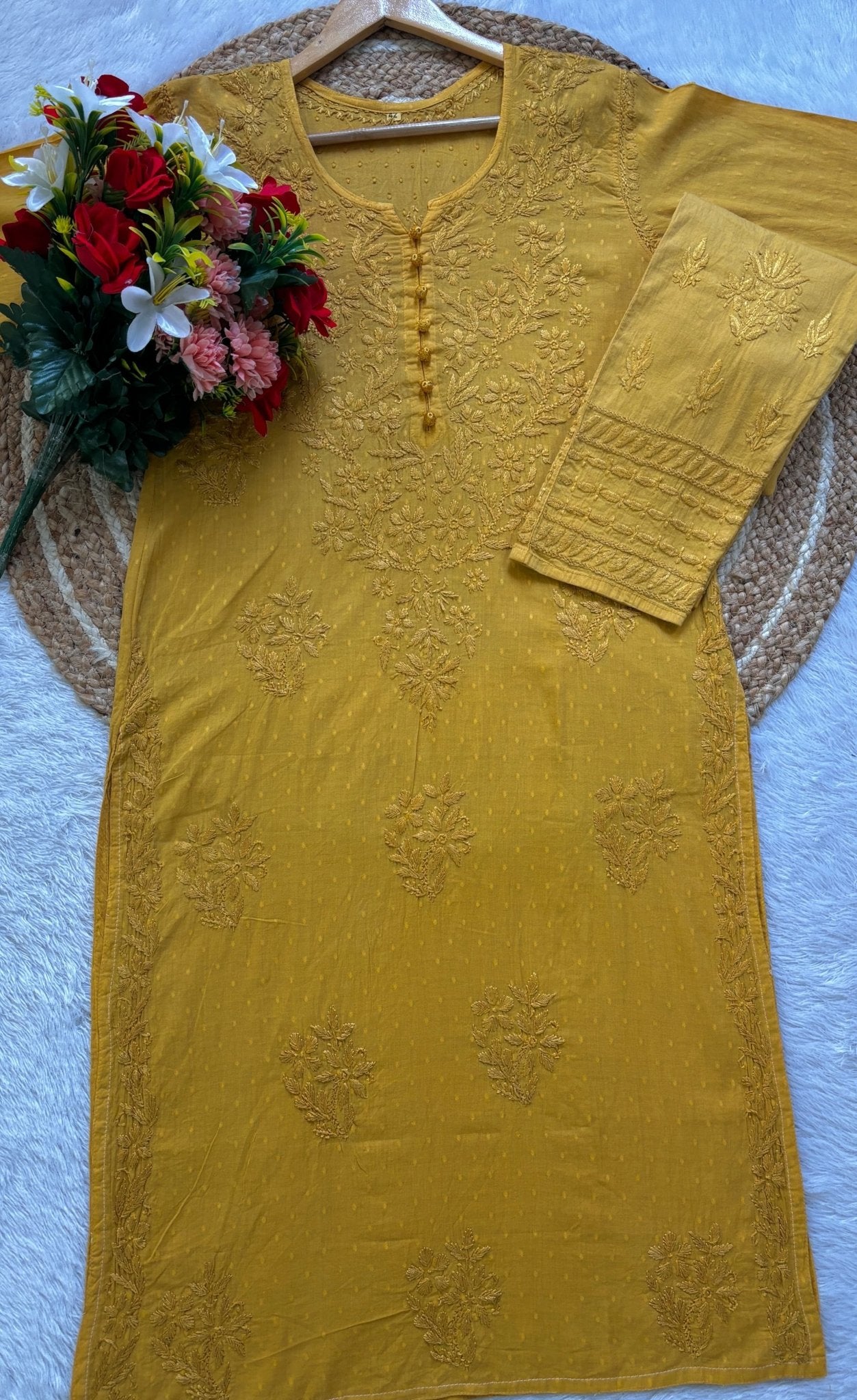 Dobby Cotton Co - ord Sets - chikankariofficial