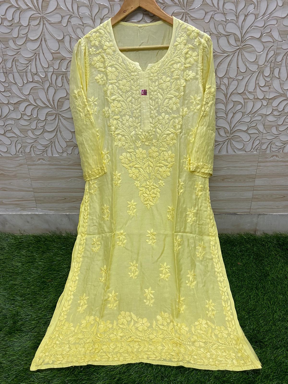 Fancy Daman 3d Pure Sikly Kurtis - chikankariofficial
