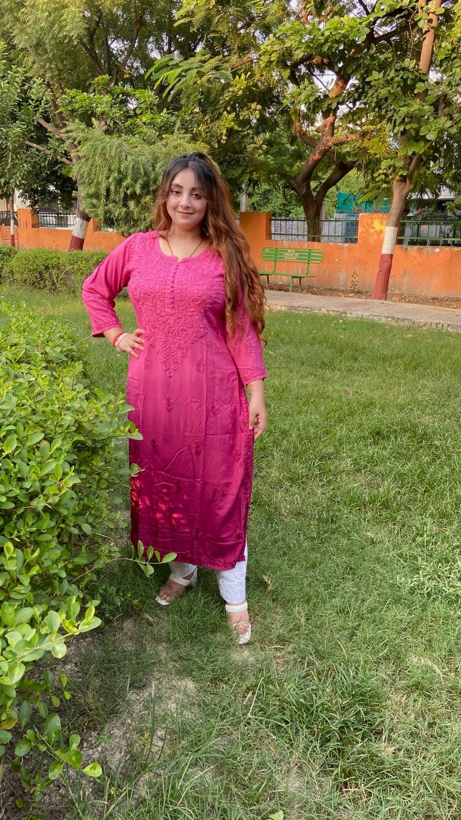 Fancy Rayon Gala Buti - chikankariofficial