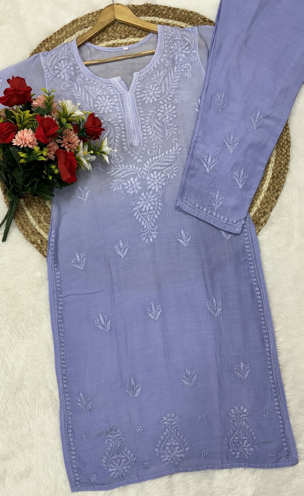 Ghaspatti Handwork Muslin combo Namrata Special - chikankariofficial