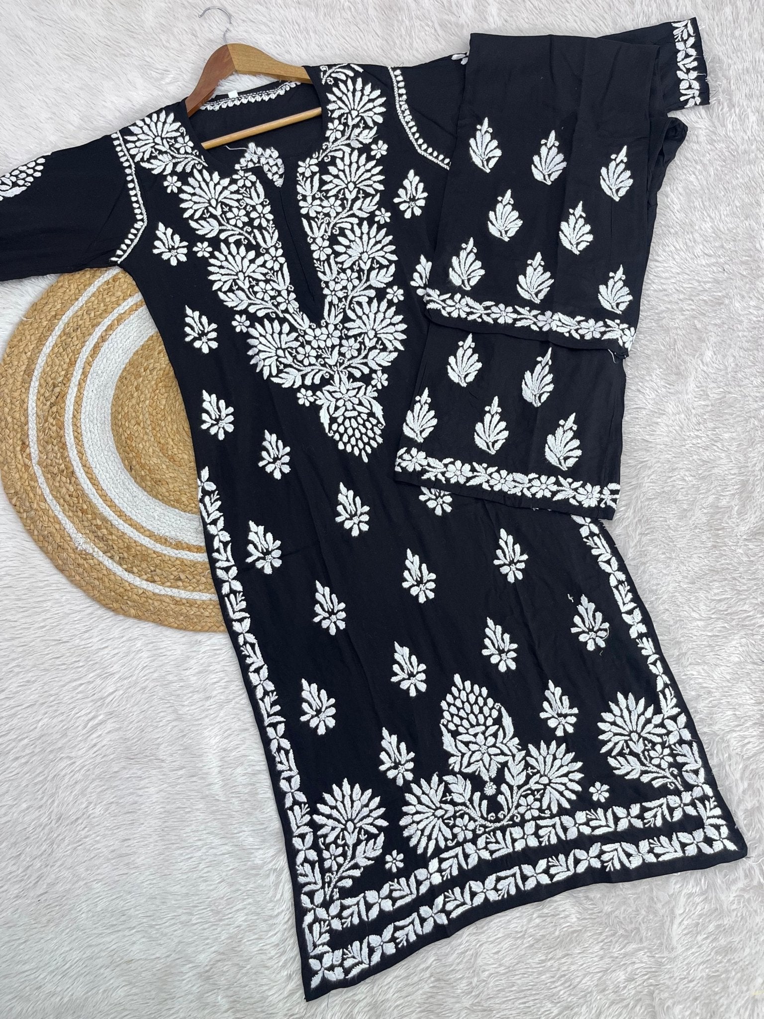 Heavy chikan Work Modal cotton Combo - chikankariofficial