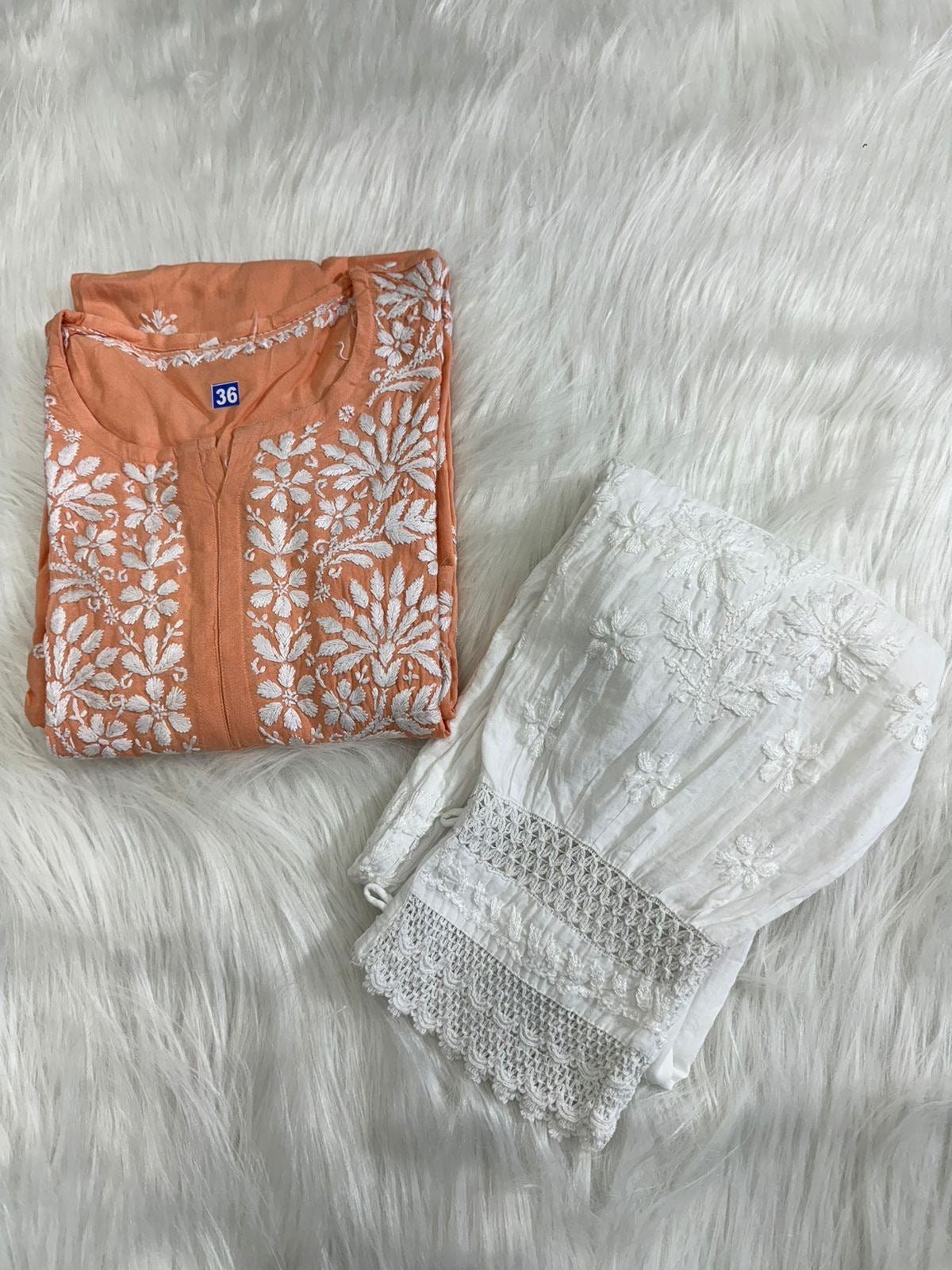 Heavy Rayon chikankari kurti - chikankariofficial