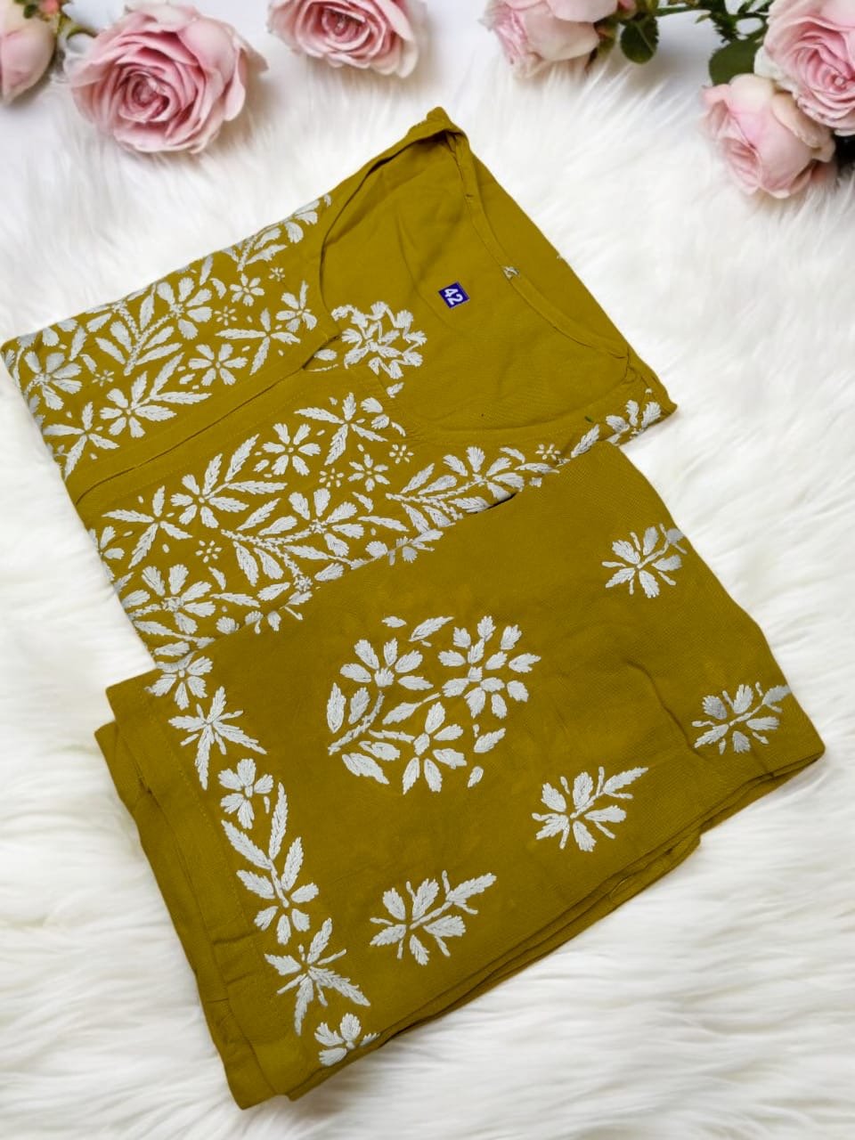 Heavy work Rayon Plazzo Set Roopal Special - chikankariofficial