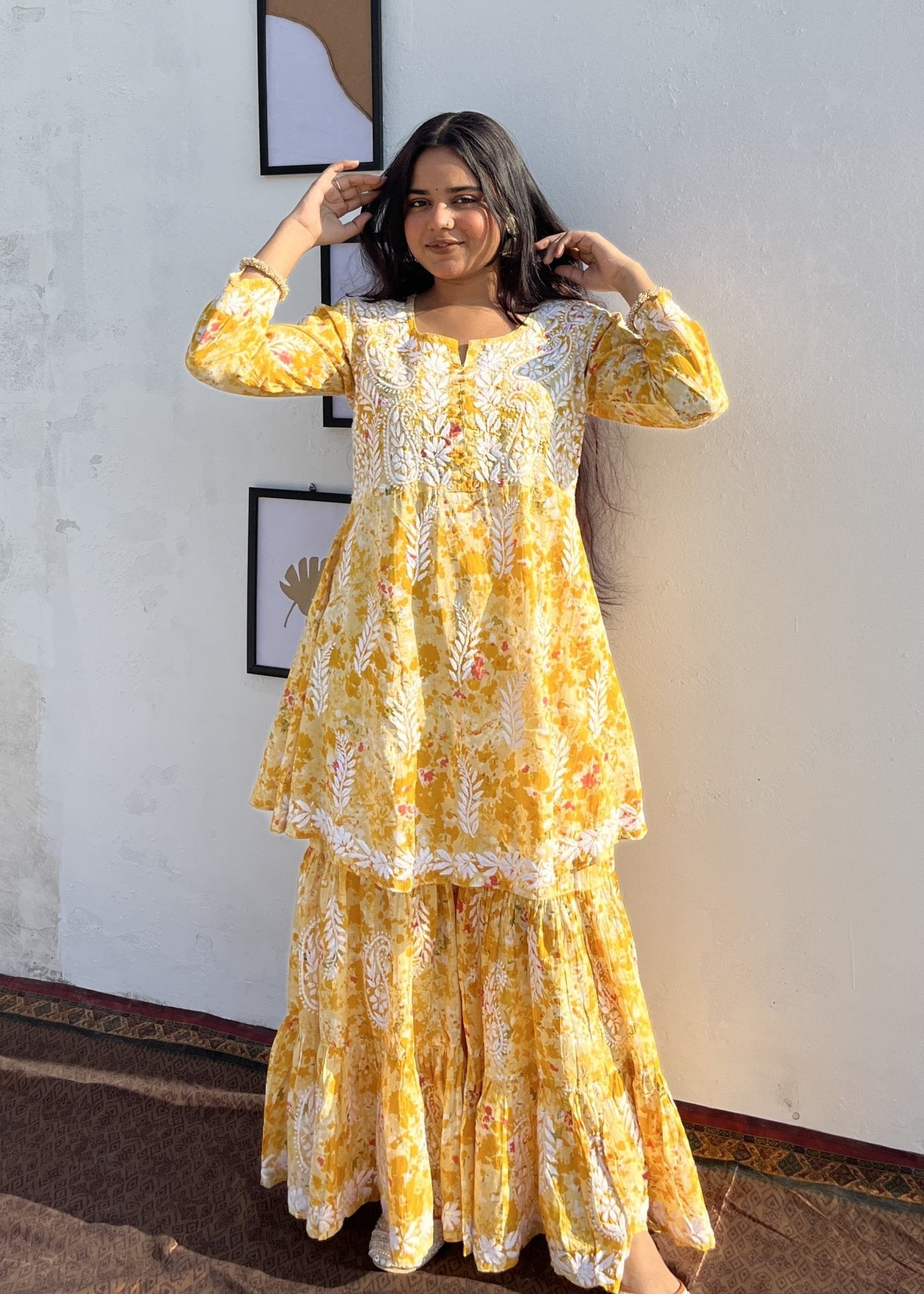 Mul Gharara Set - chikankariofficial
