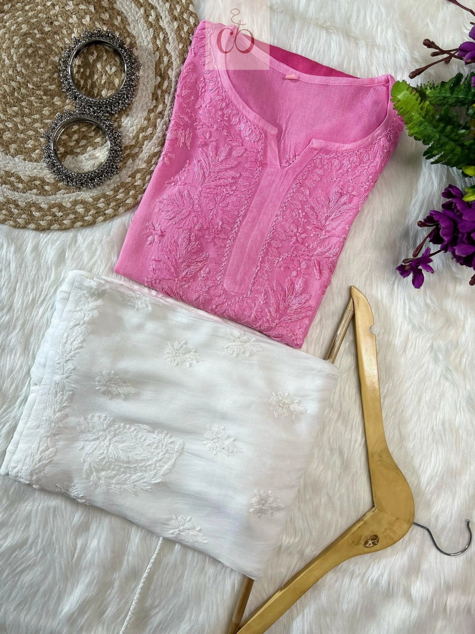 Ombre Dyed Rayon Short Top ‼️ Price Drop 😍 Sanvi special - chikankariofficial