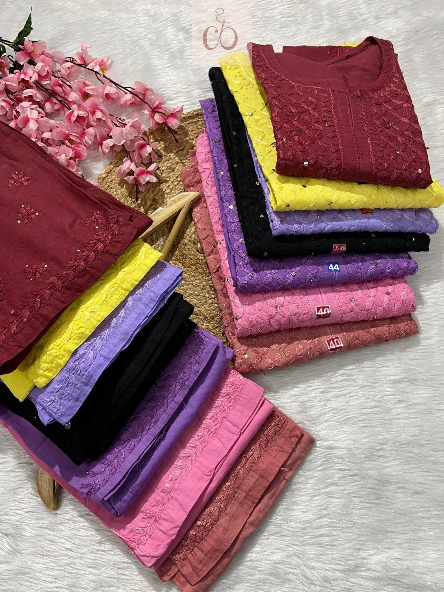 Pure dobby Cotton Muqaish work - chikankariofficial