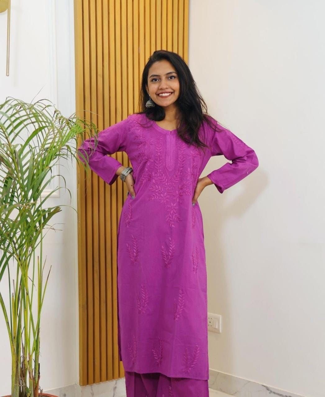 Pure Mul Cotton Plazzo Combo - chikankariofficial