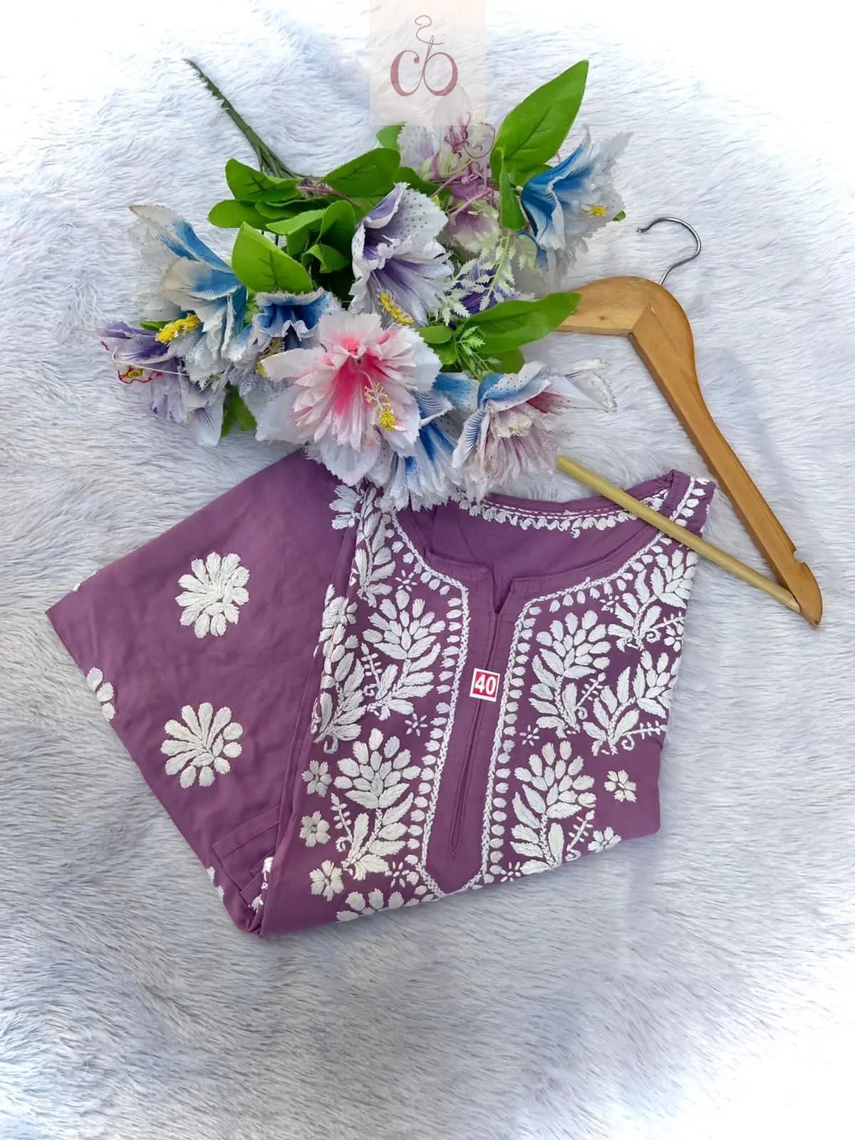 Pure soft Modal Chikankari Kurtas - chikankariofficial
