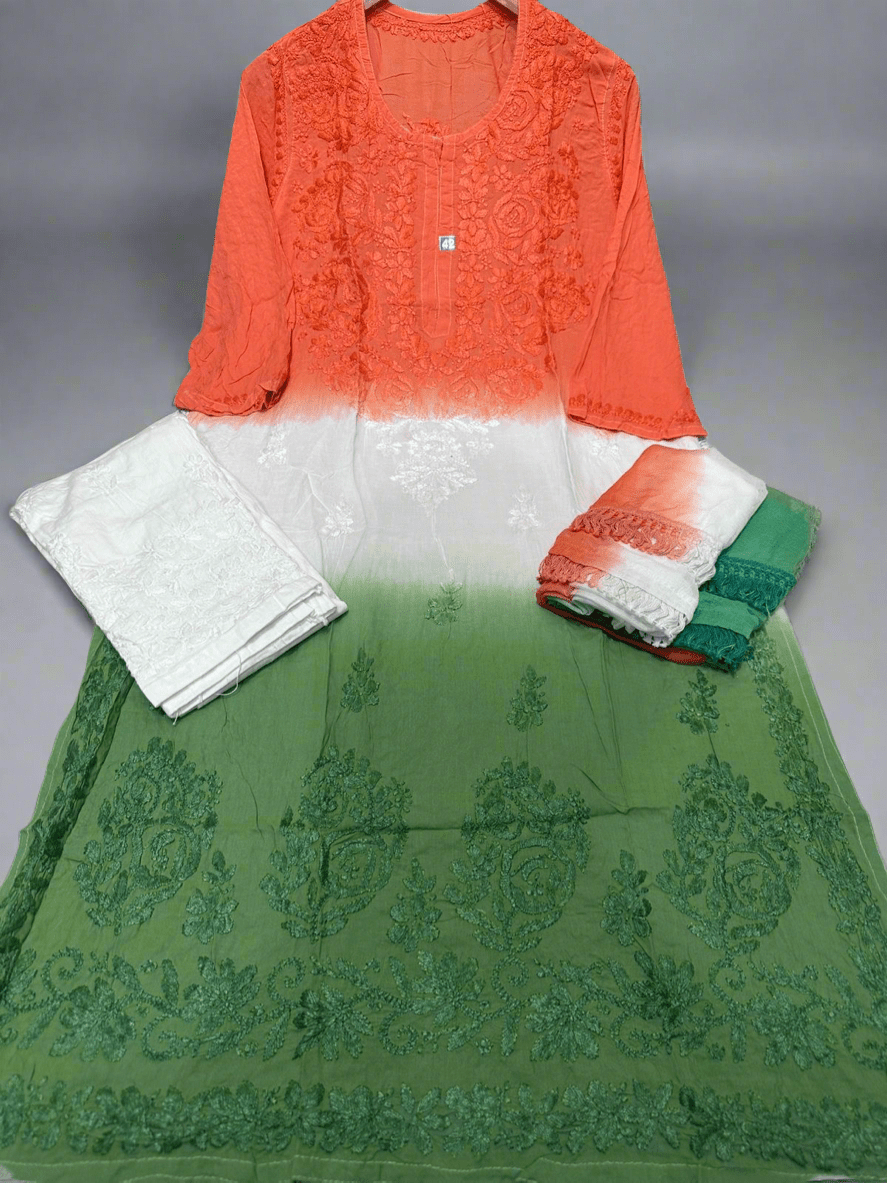 Tiranga Set 15 august Special 🇮🇳 - chikankariofficial