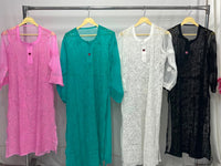 Resham long heavy Jaal Kurta handcrafted
