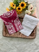 Rayon Ghaspatti Work Kurti With Pant