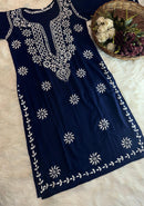 Soft & Stylish Ghaspatti Work kurta Plazzo