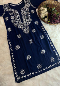 Soft & Stylish Ghaspatti Work kurta Plazzo