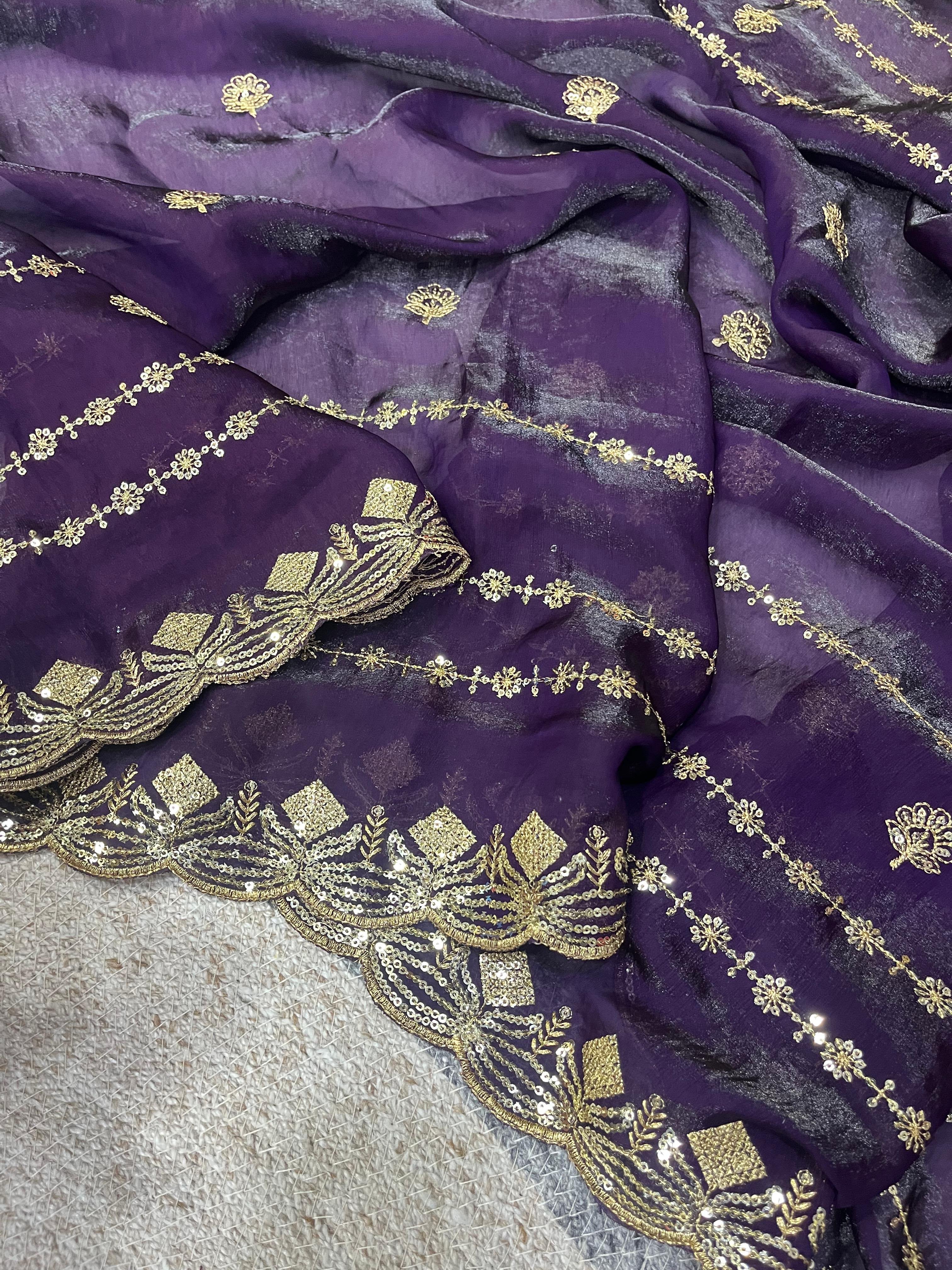 Designer Saree satin Silk