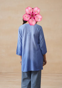 Short chikankari Rayon Soft top