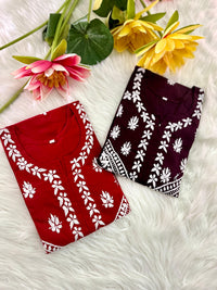 Buy 1 Get 1 Cotton Embroidered Kurta for every day