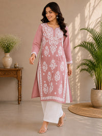 Heavy Modal premium Chikankari Long Kurta