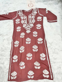 100% Authentic Chikankari Hand Self Embroidery By our professional Characters - Chikankari official