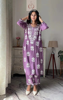 100% Authentic Chikankari Hand Self Embroidery By our professional Characters - Chikankari official
