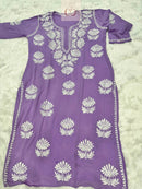 100% Authentic Chikankari Hand Self Embroidery By our professional Characters - Chikankari official