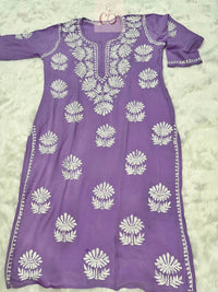 100% Authentic Chikankari Hand Self Embroidery By our professional Characters - Chikankari official