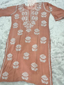 100% Authentic Chikankari Hand Self Embroidery By our professional Characters - Chikankari official
