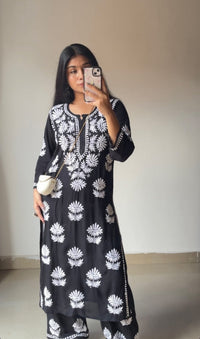 100% Authentic Chikankari Hand Self Embroidery By our professional Characters - Chikankari official