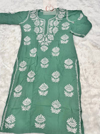 100% Authentic Chikankari Hand Self Embroidery By our professional Characters - Chikankari official