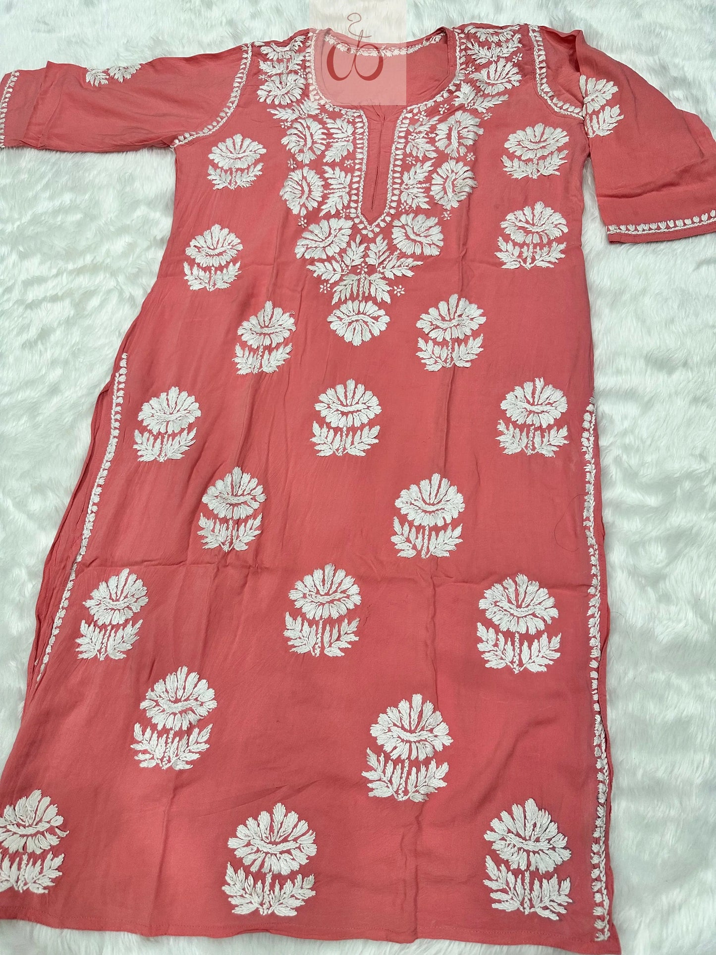 100% Authentic Chikankari Hand Self Embroidery By our professional Characters Chikankari Official