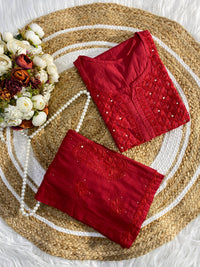 Muqaish work Zoya chikankari Set