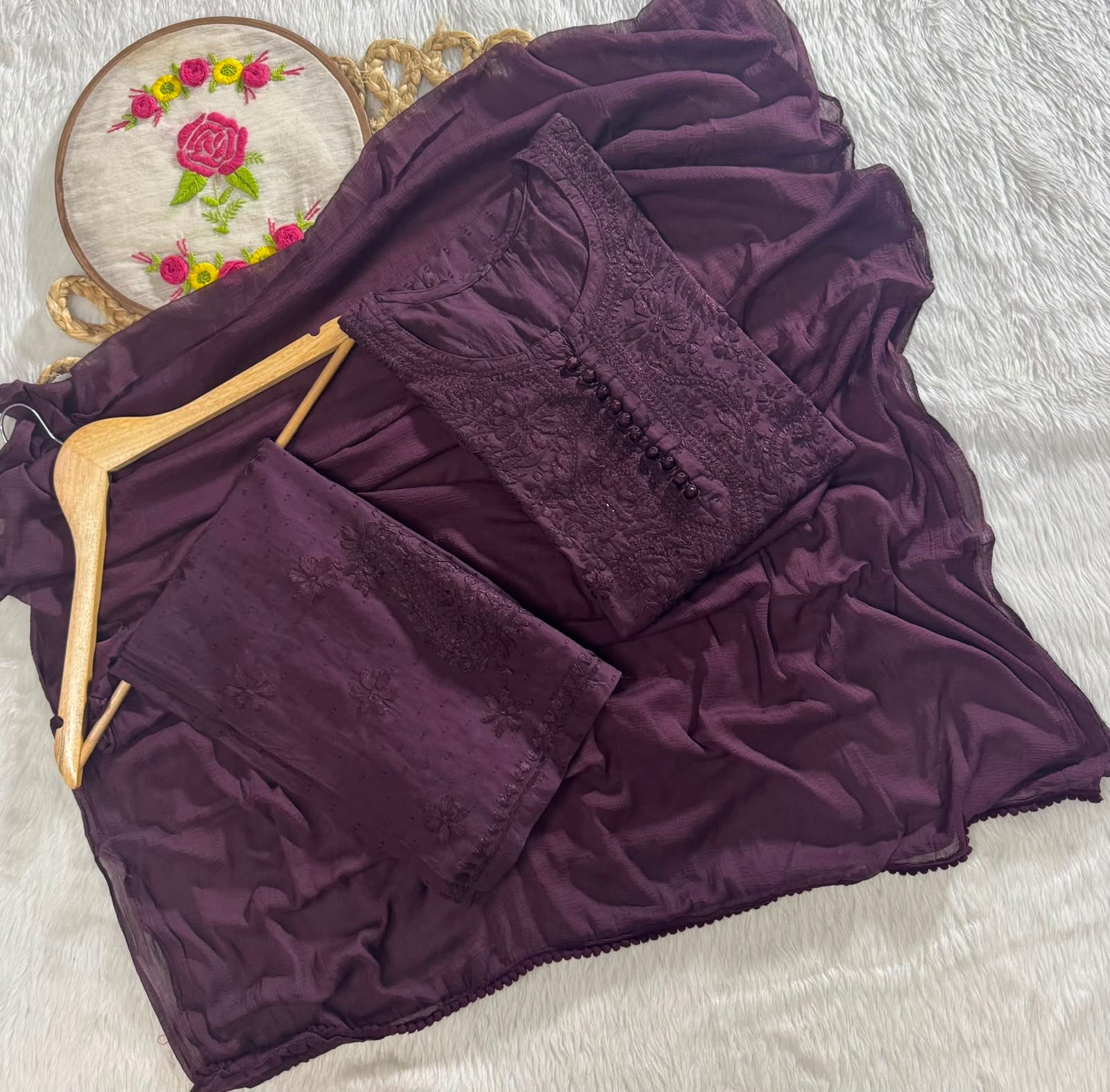 Dobby Cotton Soft Co-ord 3pc set